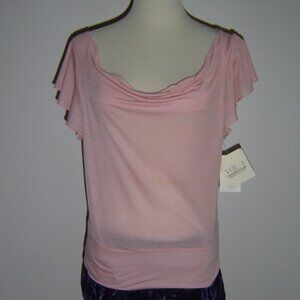 VOL. 1 PINK FAIRY FLUTTER SLEEVE TOP NWT M